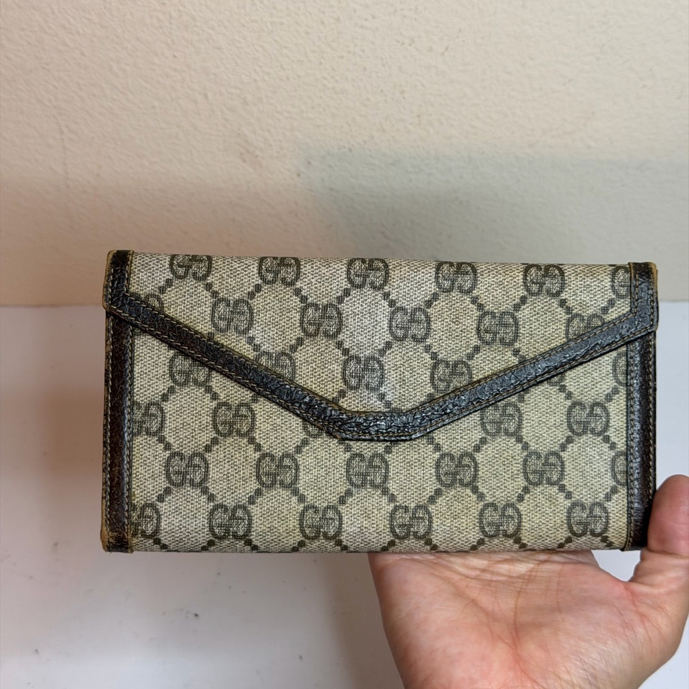Vintage 70-80s Gucci GG canvas Long wallet - Picture 2 of 10